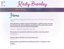 Tablet Screenshot of kirstybromley.com